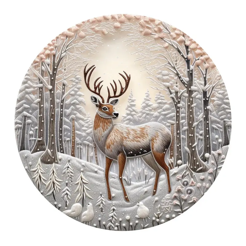 christmas-ornaments-buck-6-fabric-panel