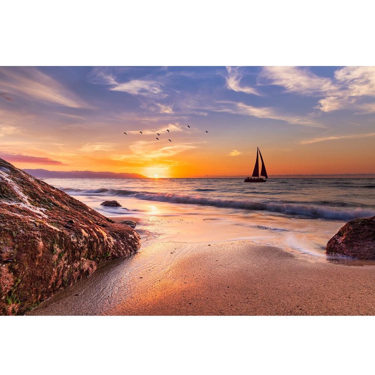realistic-sailboat-in-the-sunset-fabric-panel