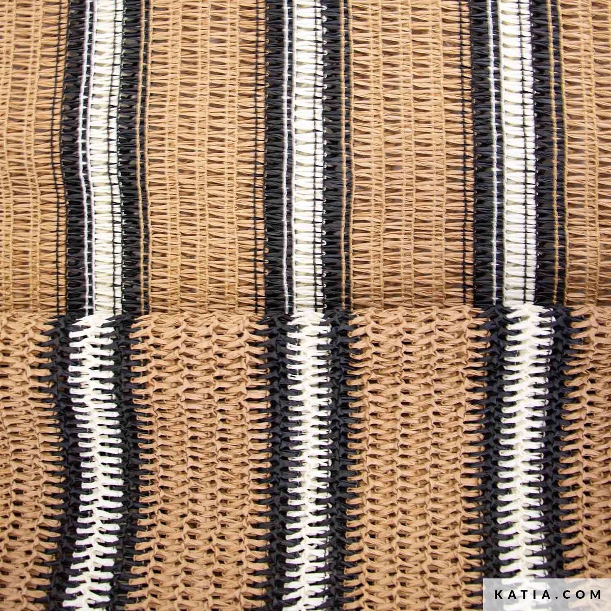 shoji-100-paper-raffia-knit-fabric-by-the-half-yard-black-on-mocha
