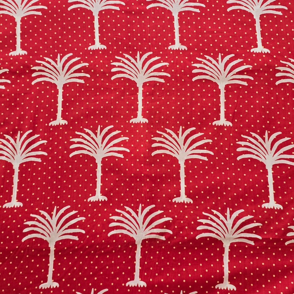 pure-cotton-screen-print-red-with-white-coconut-tree-motif-fabric