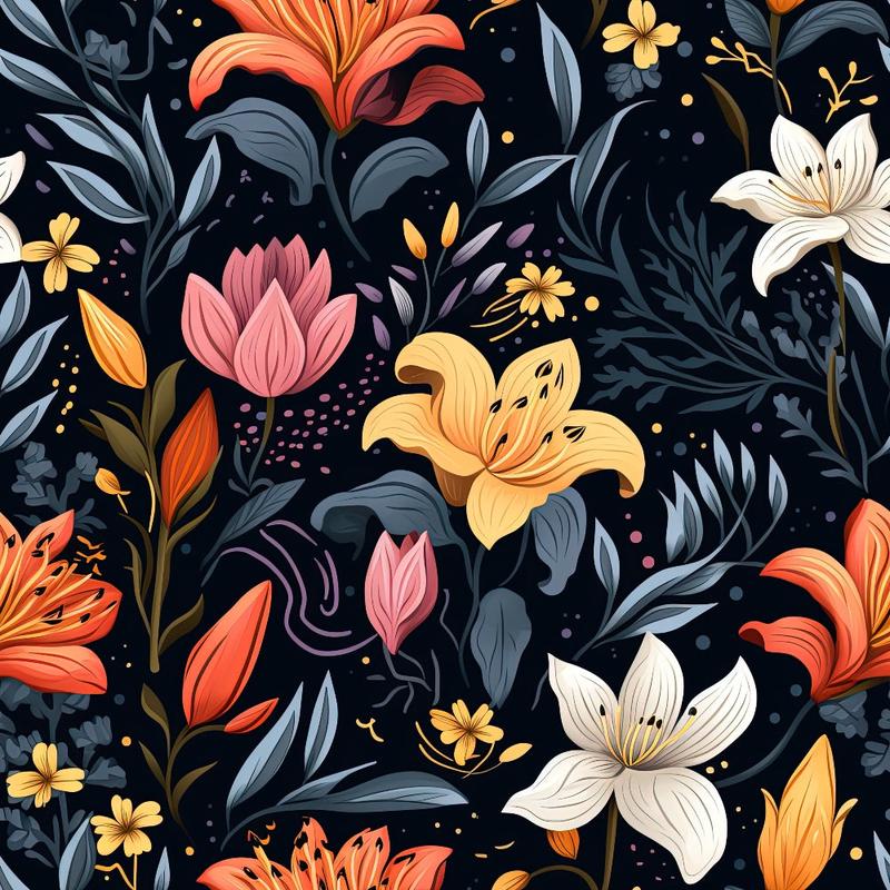 midnight-floral-garden-pattern-8-quilting-cotton-fabric