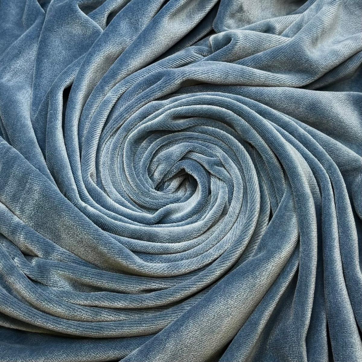 quadratic-vintage-knitted-velour-poly-cotton-knit-blue-2m-bundle
