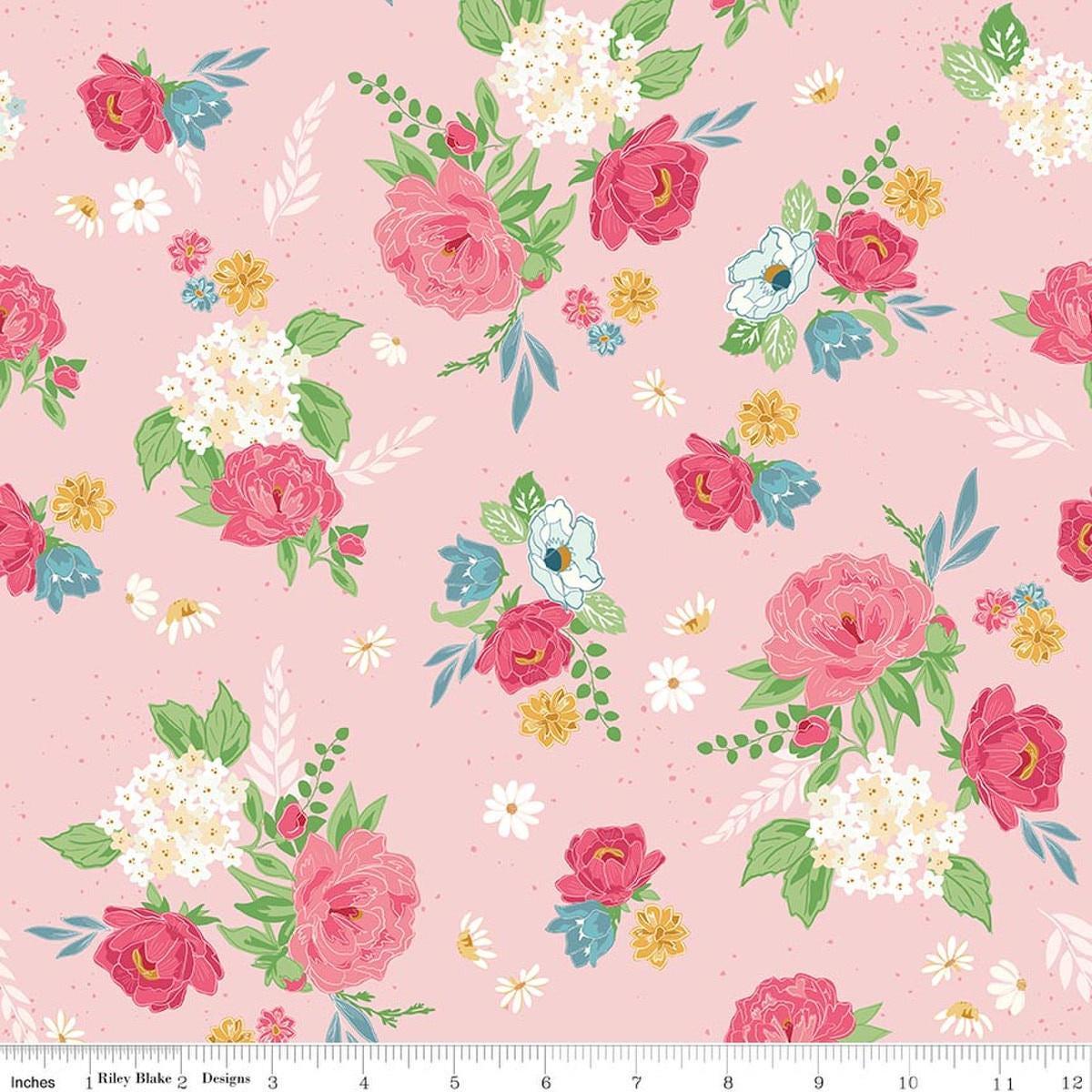 correspondence-main-pink-floral-fabric-c17560-riley-blake-quilting-cotton-fabric