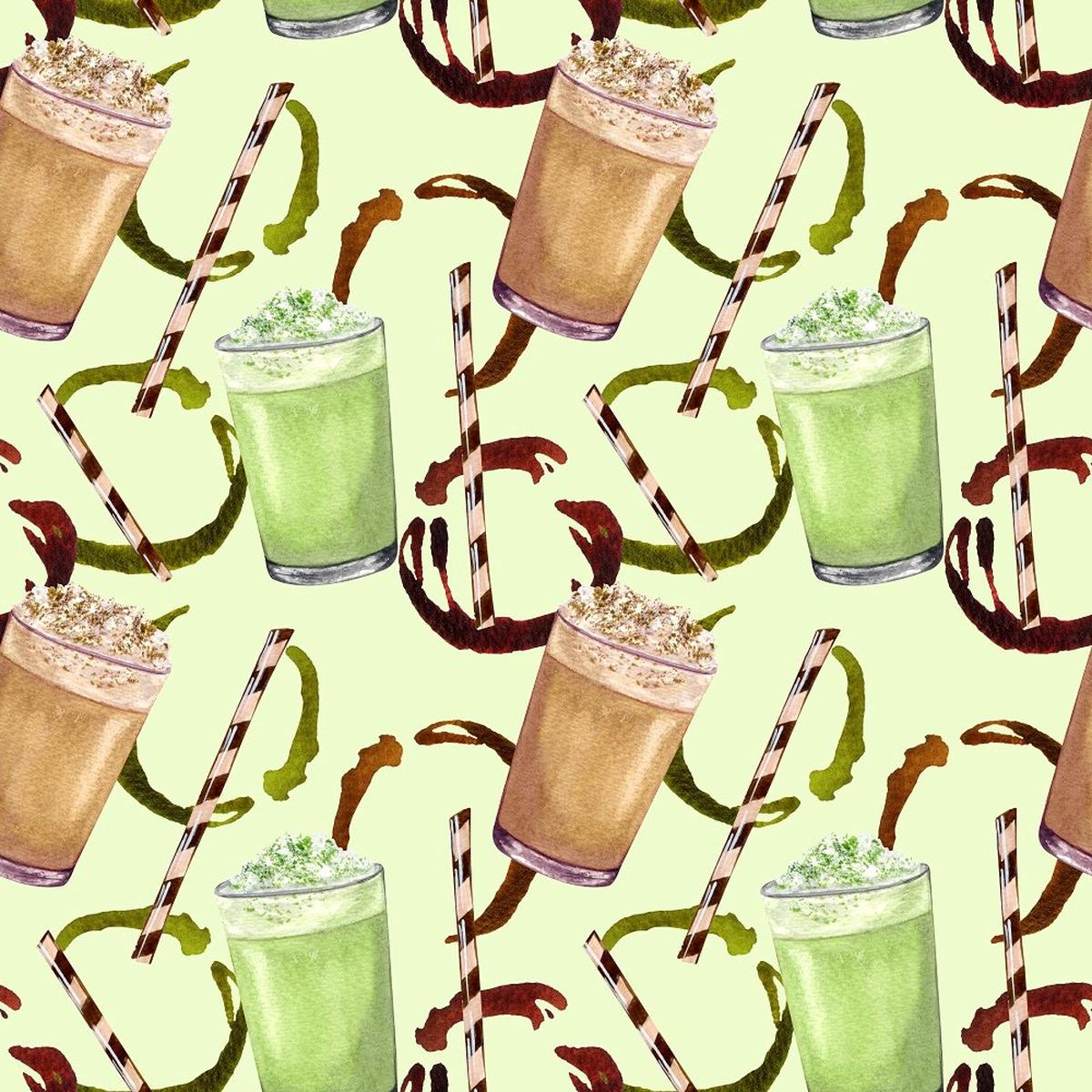 mixed-matcha-latte-fabric-green