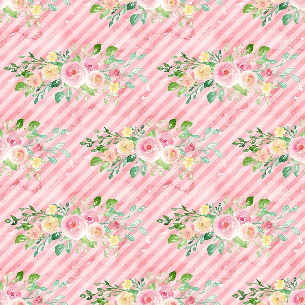 decorative-wild-flower-on-diagonal-striped-fabric-pink