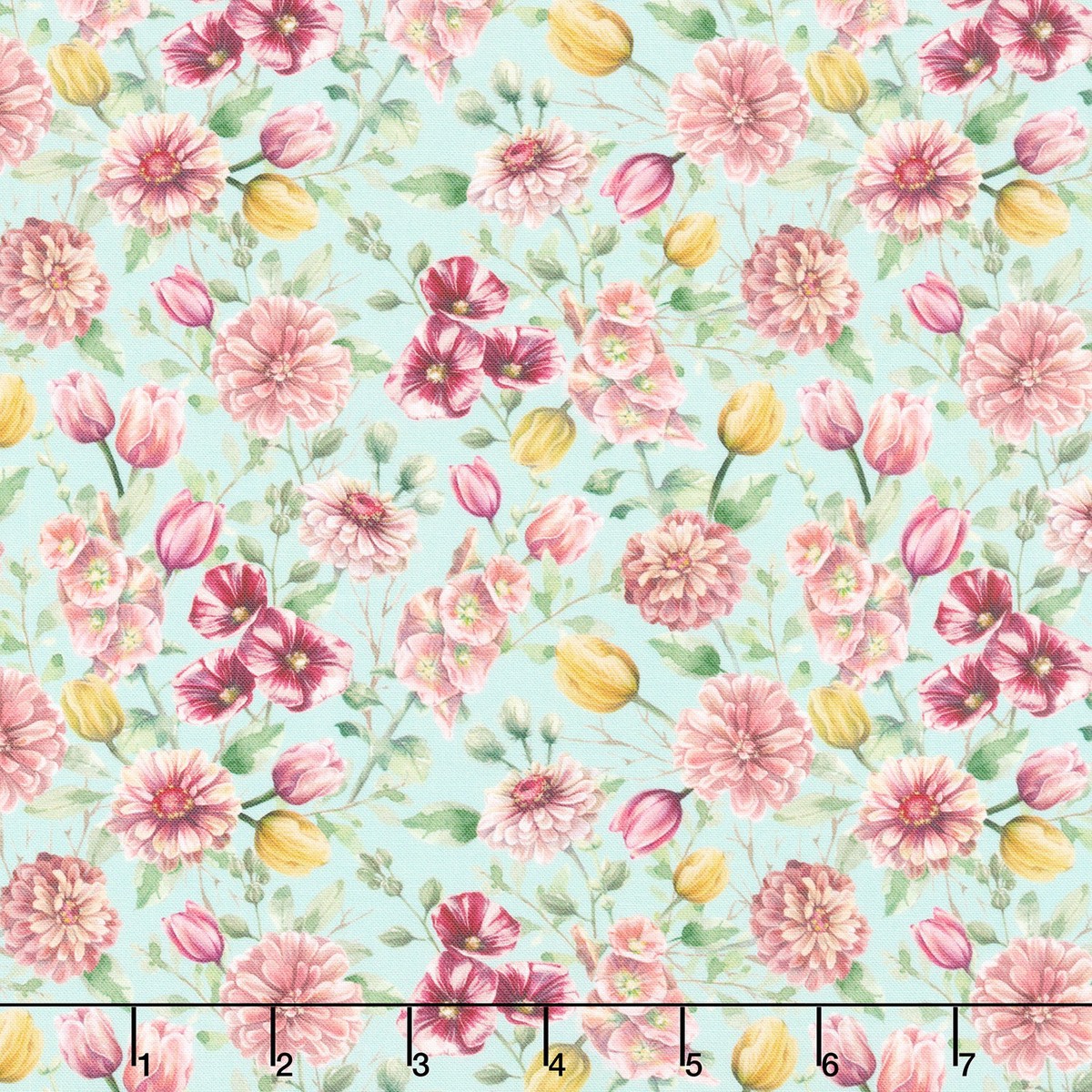 easter-wishes-spring-flowers-turquoise-yardage