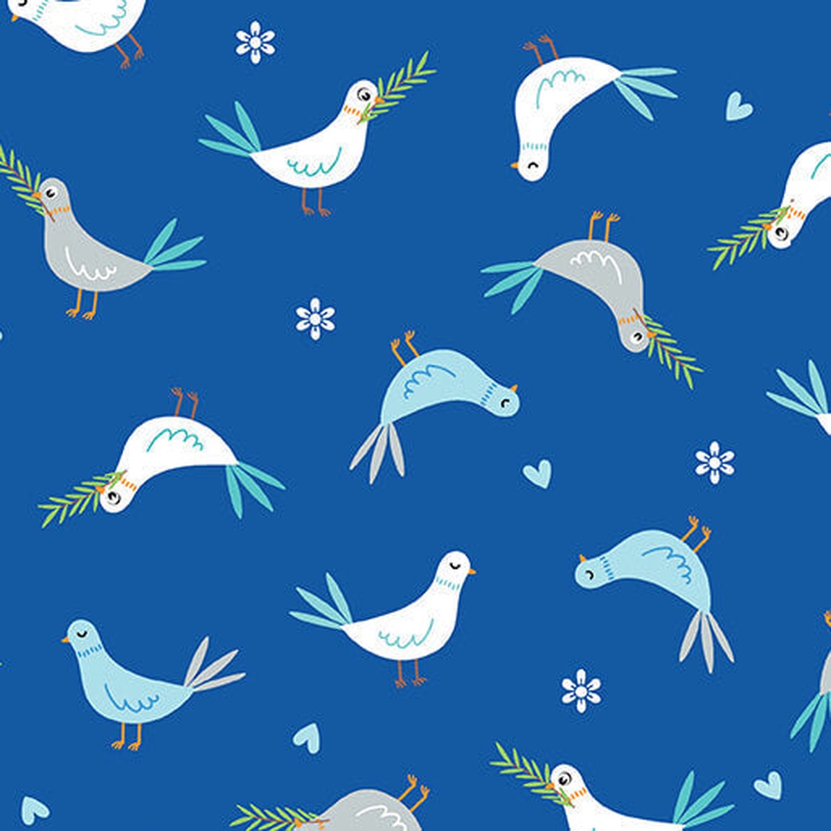 noah-s-journey-doves-of-peace-royal-blue-44-45-fabric-per-yard