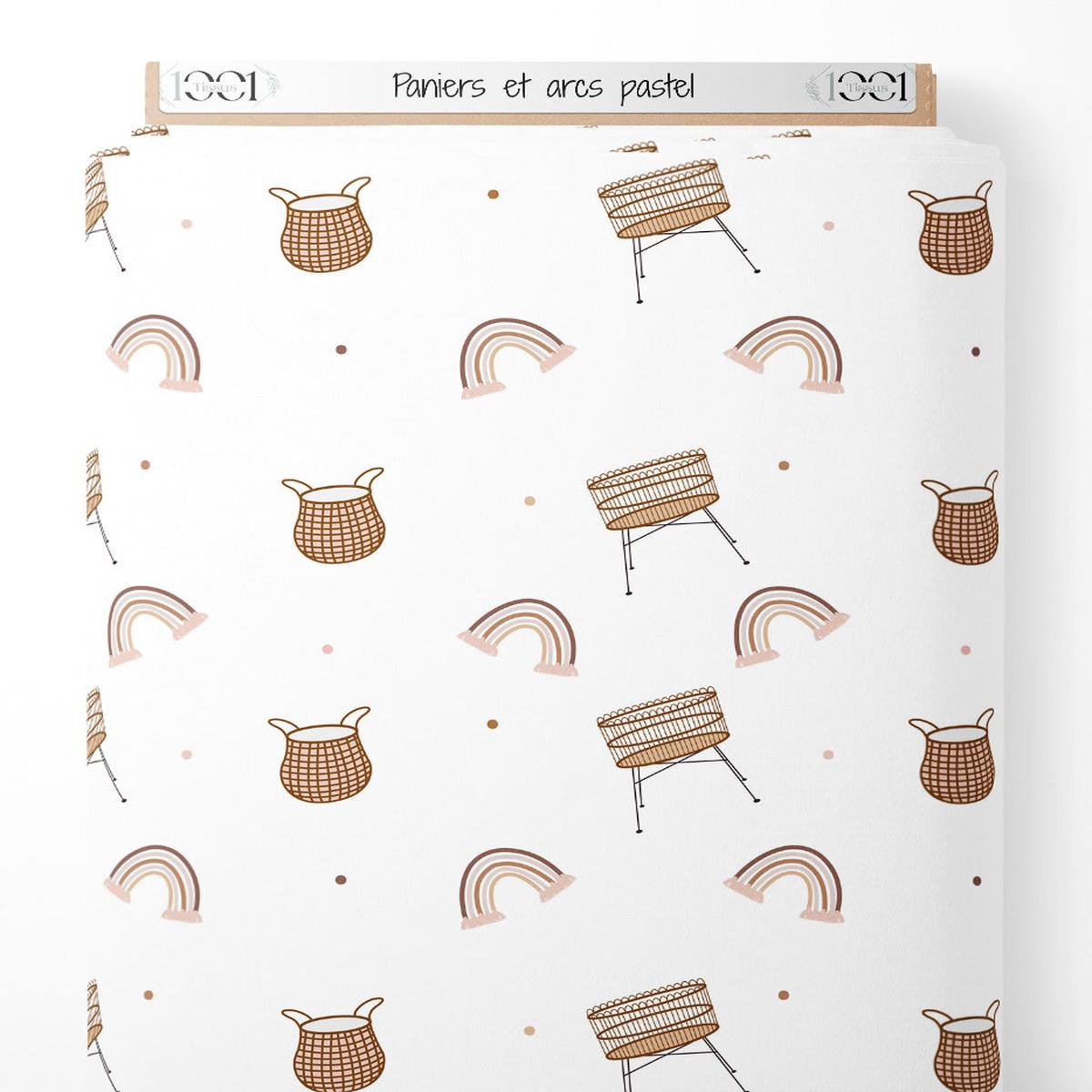 tissu-paniers-et-arcs-pastel