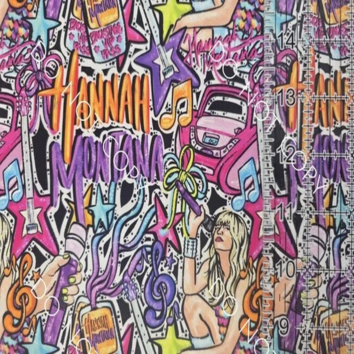 custom-100-cotton-woven-fabric-hannah-montana-tv-show-by-the-1-4-yard-9x56