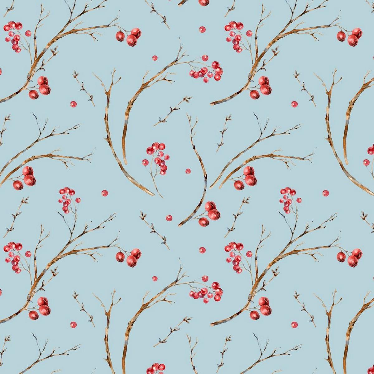 vintage-tree-branches-berries-fabric-blue
