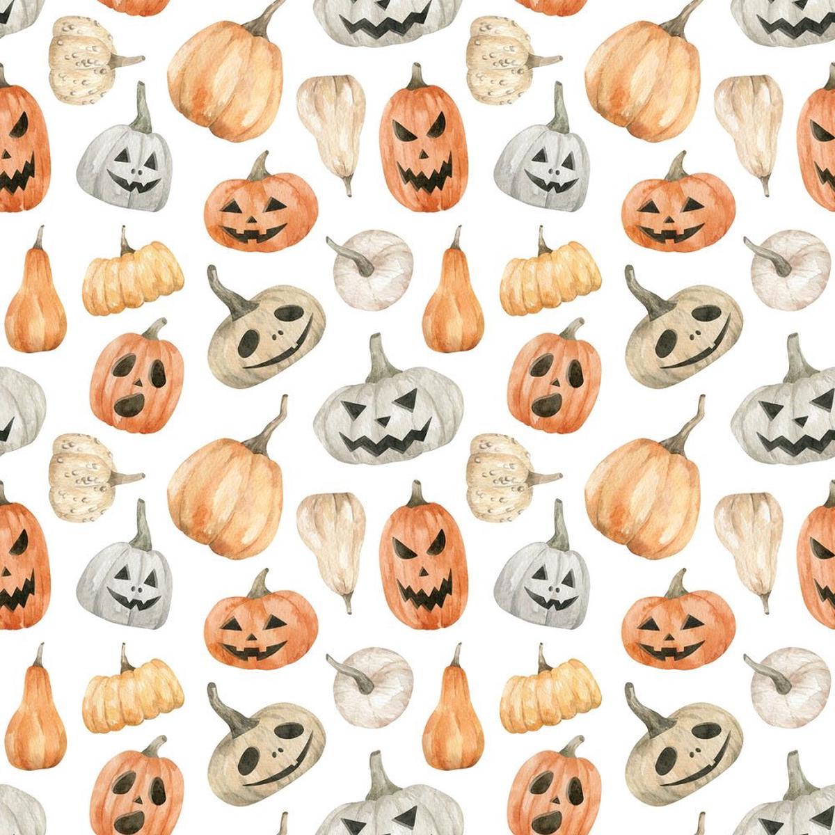 watercolor-halloween-still-life-pumpkins-fabric