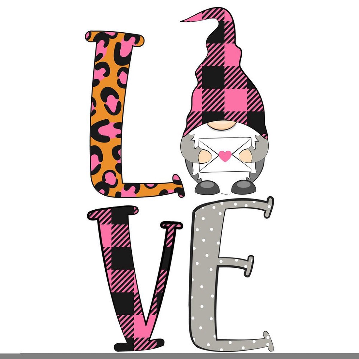 valentines-day-gnome-love-letters-fabric-panel