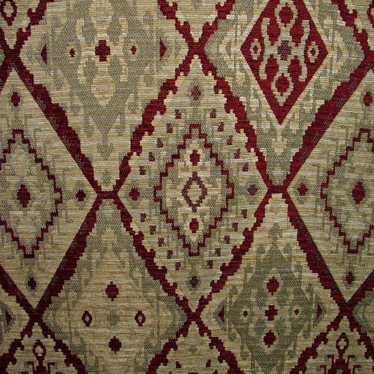 crimson-kilim-chenille-fabric-curtain-upholstery-cushion-throws-footstool-use