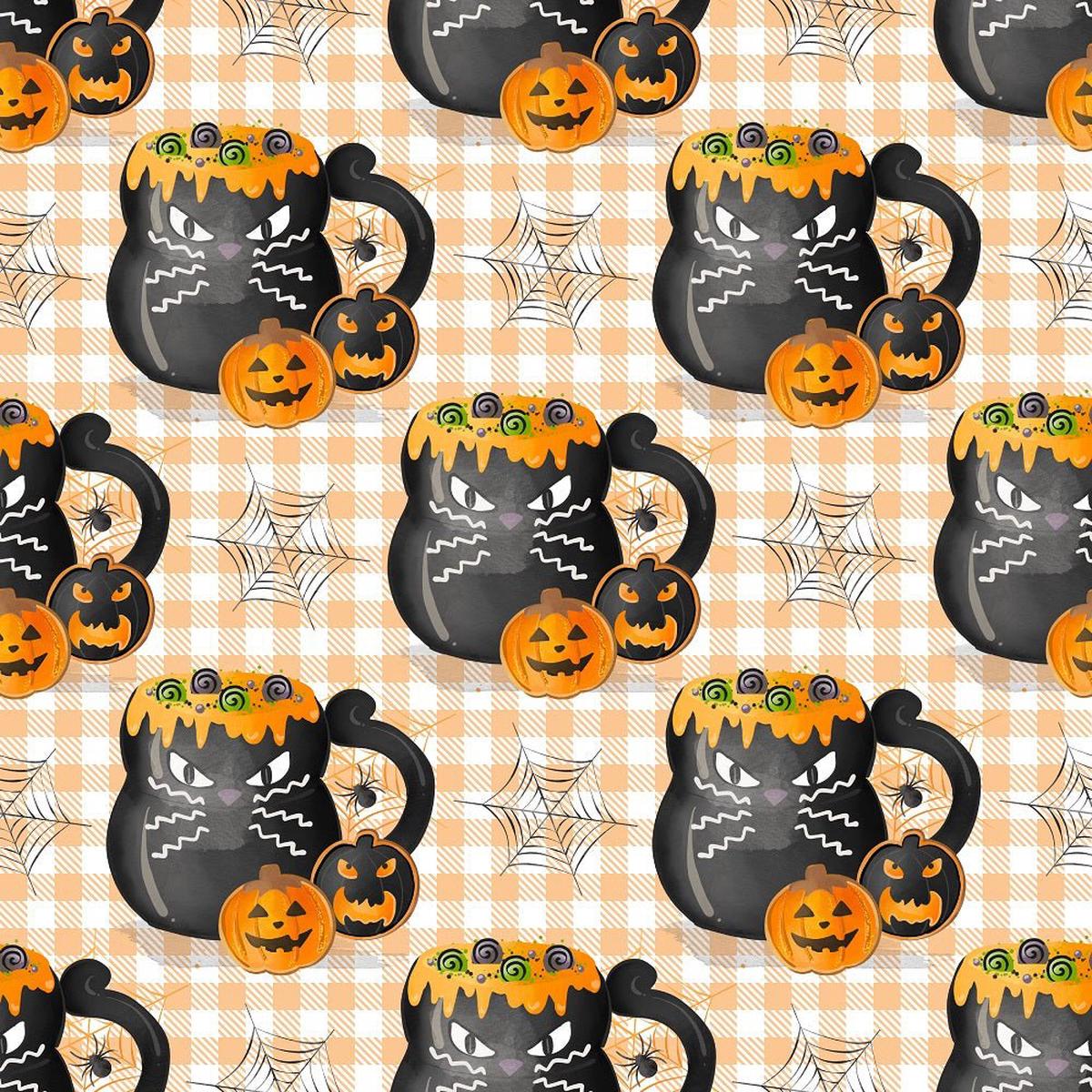 halloween-mugs-cats-fabric-orange