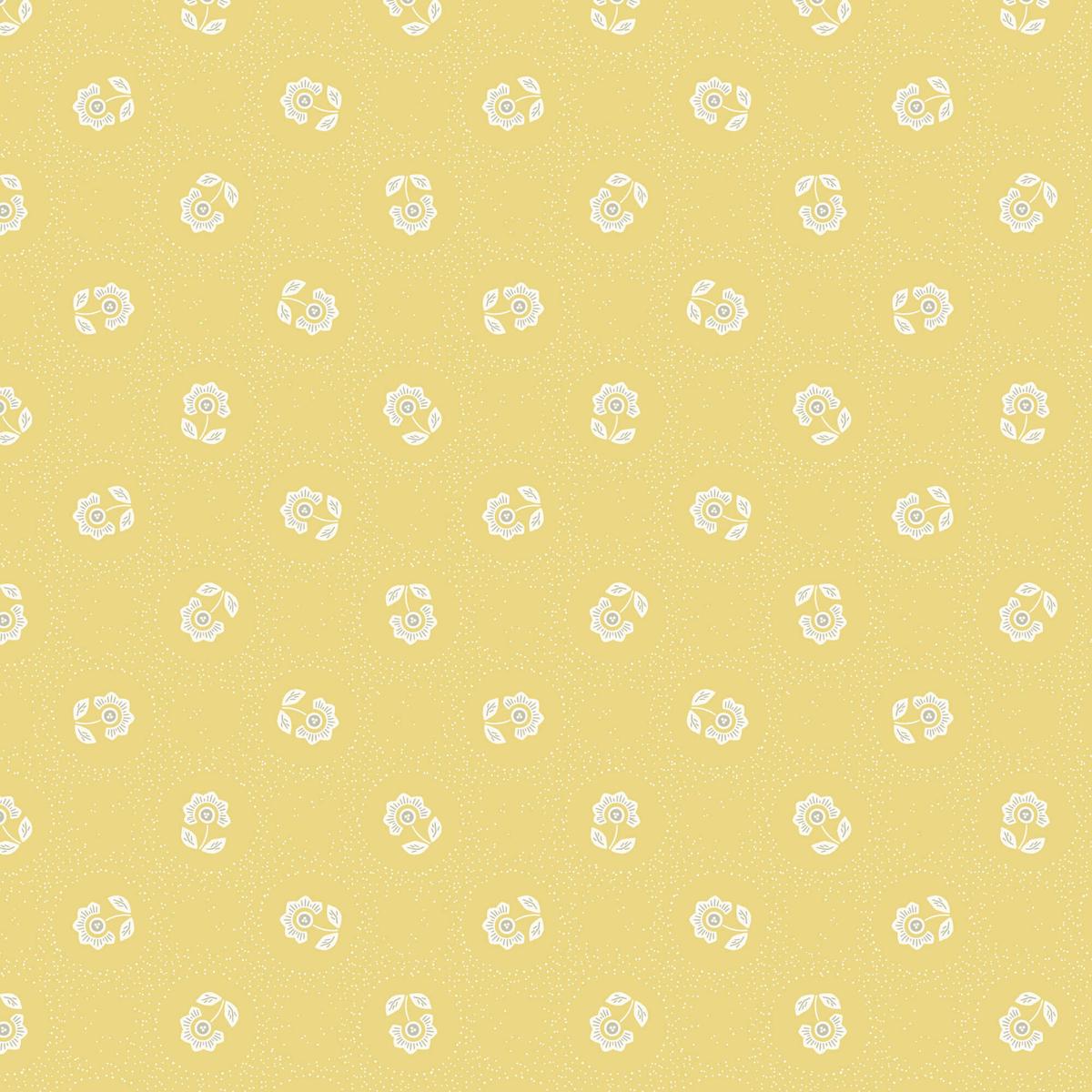 cottage-garden-blooming-dots-gold-44-45-fabric-per-yard