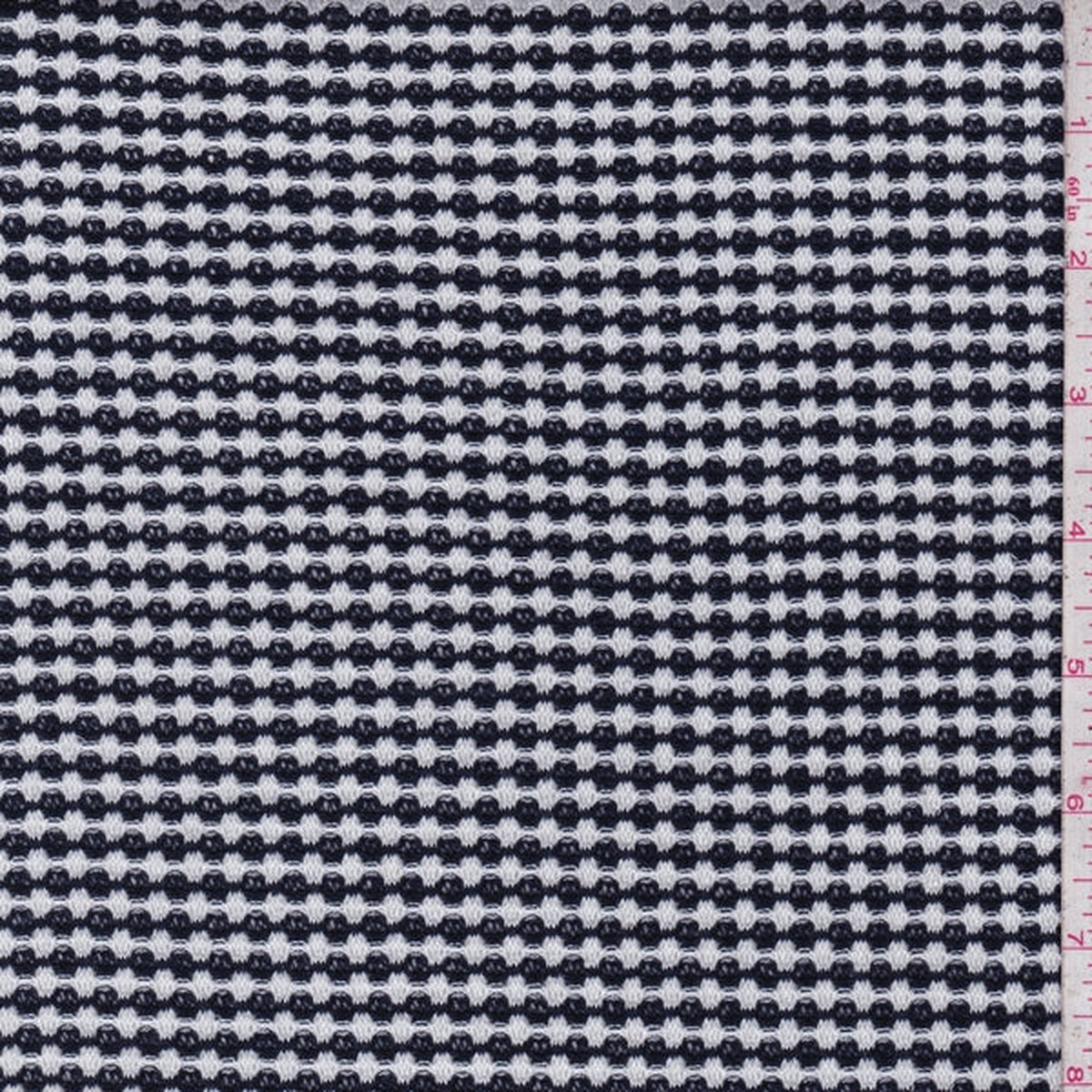 dark-navy-white-stripe-bubble-thermal-knit-fabric