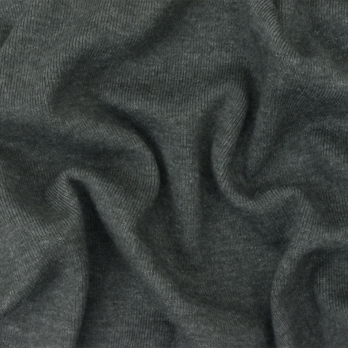 heather-dark-gray-organic-cotton-poly-stretch-spandex-rib-knit-fabric