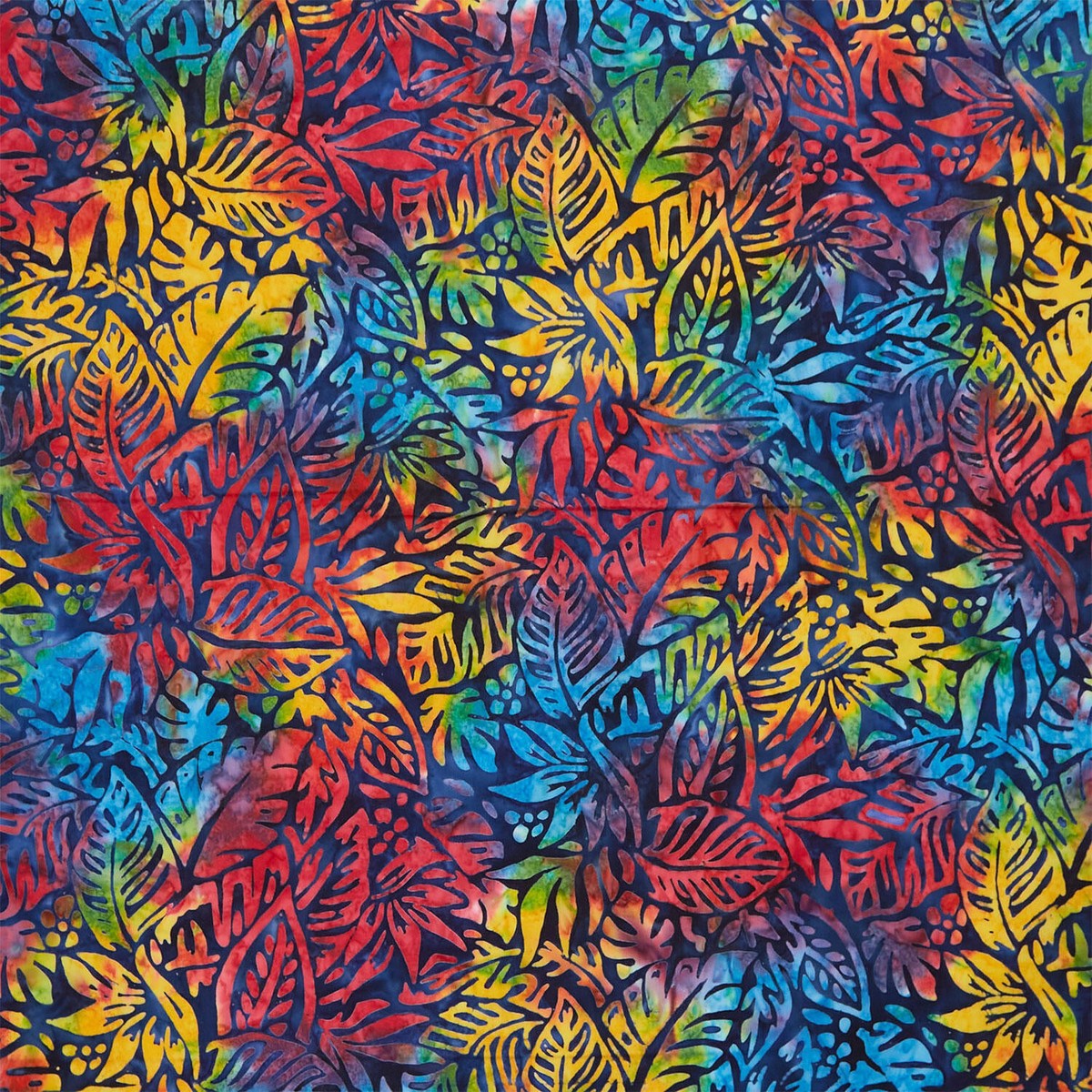 artisan-batiks-aloha-sunset-packed-leaves-bright-yardage