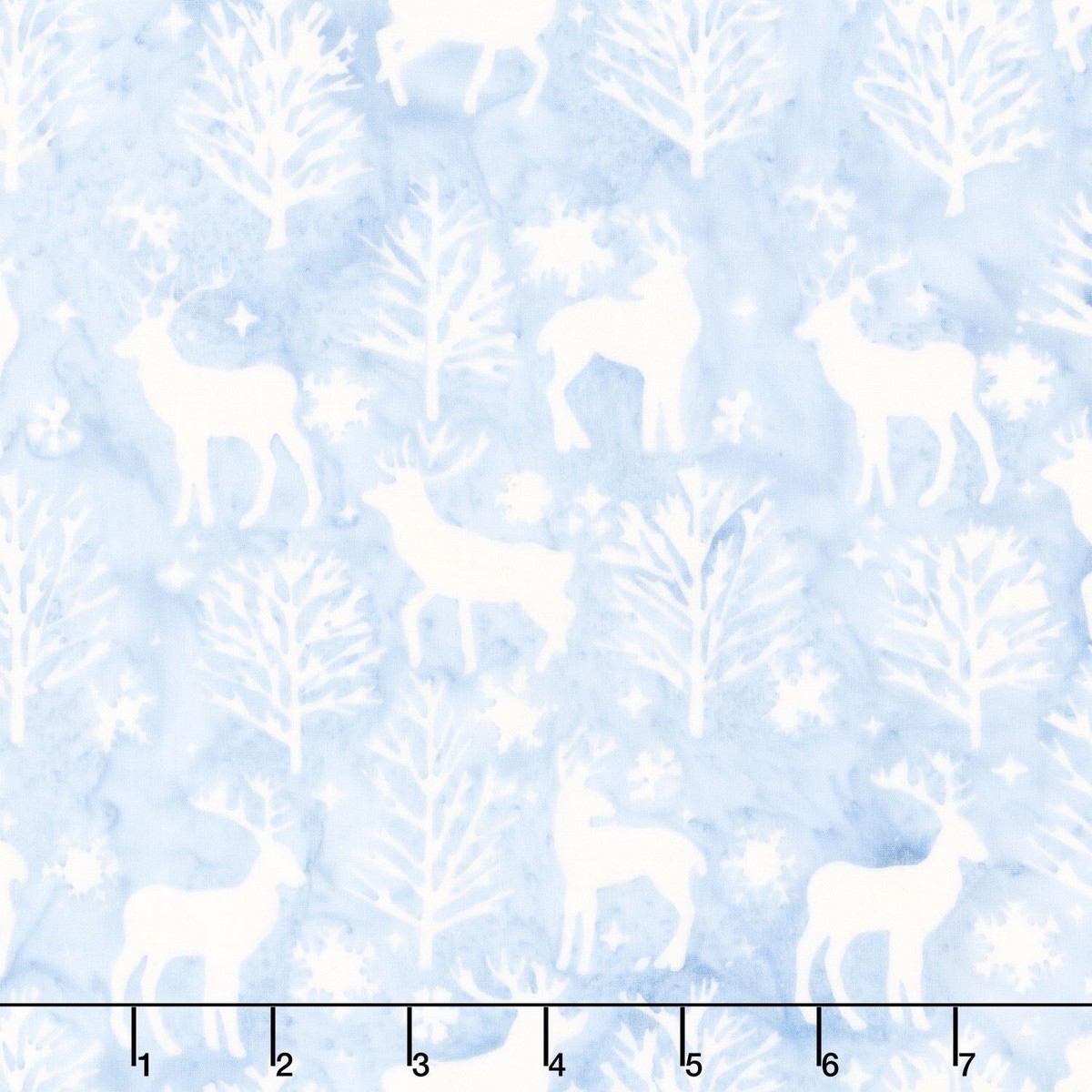 frosted-wishes-batiks-deer-and-trees-blue-heavenly-yardage