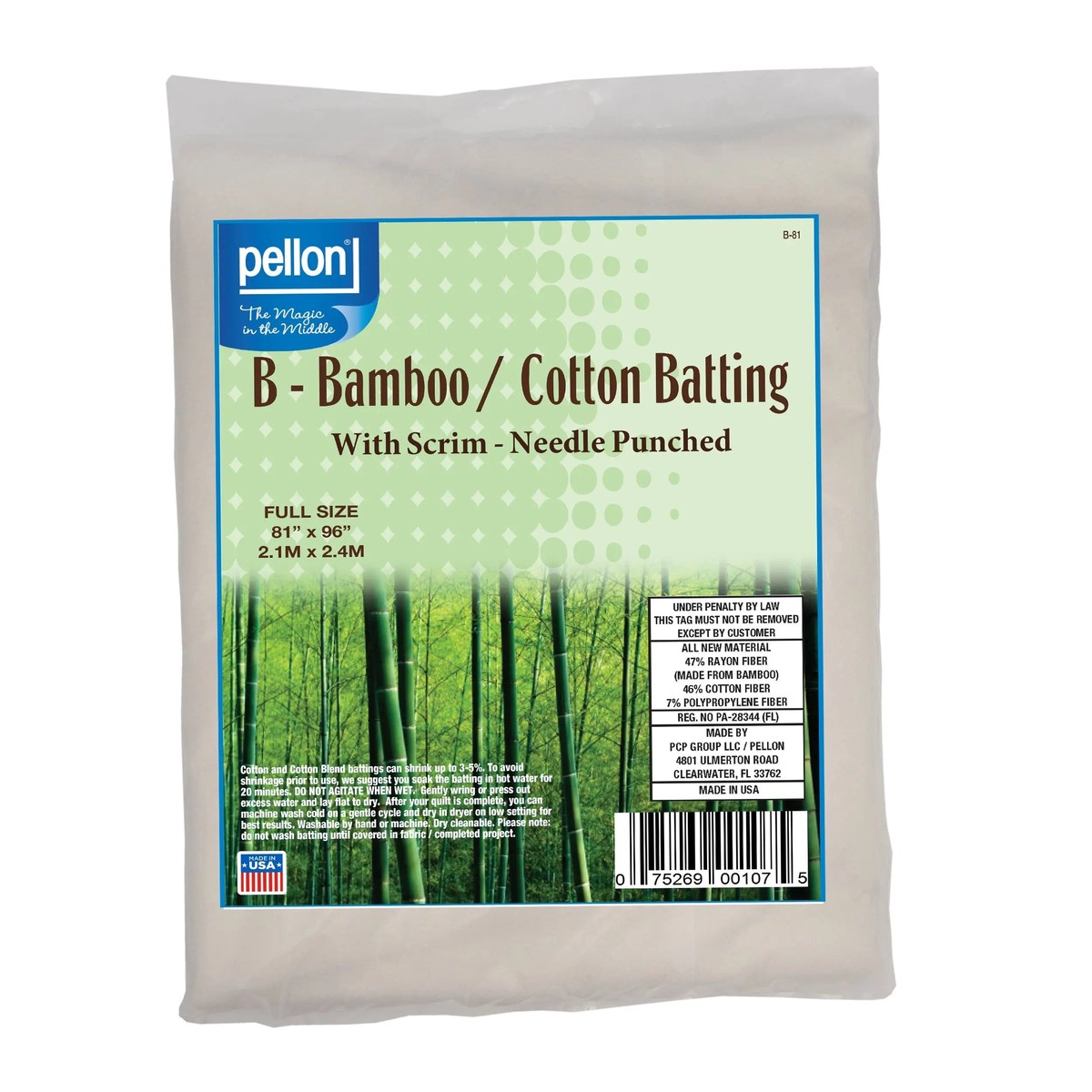 pellon-bamboo-cotton-batting-scrim-81-x-96-full-size-package