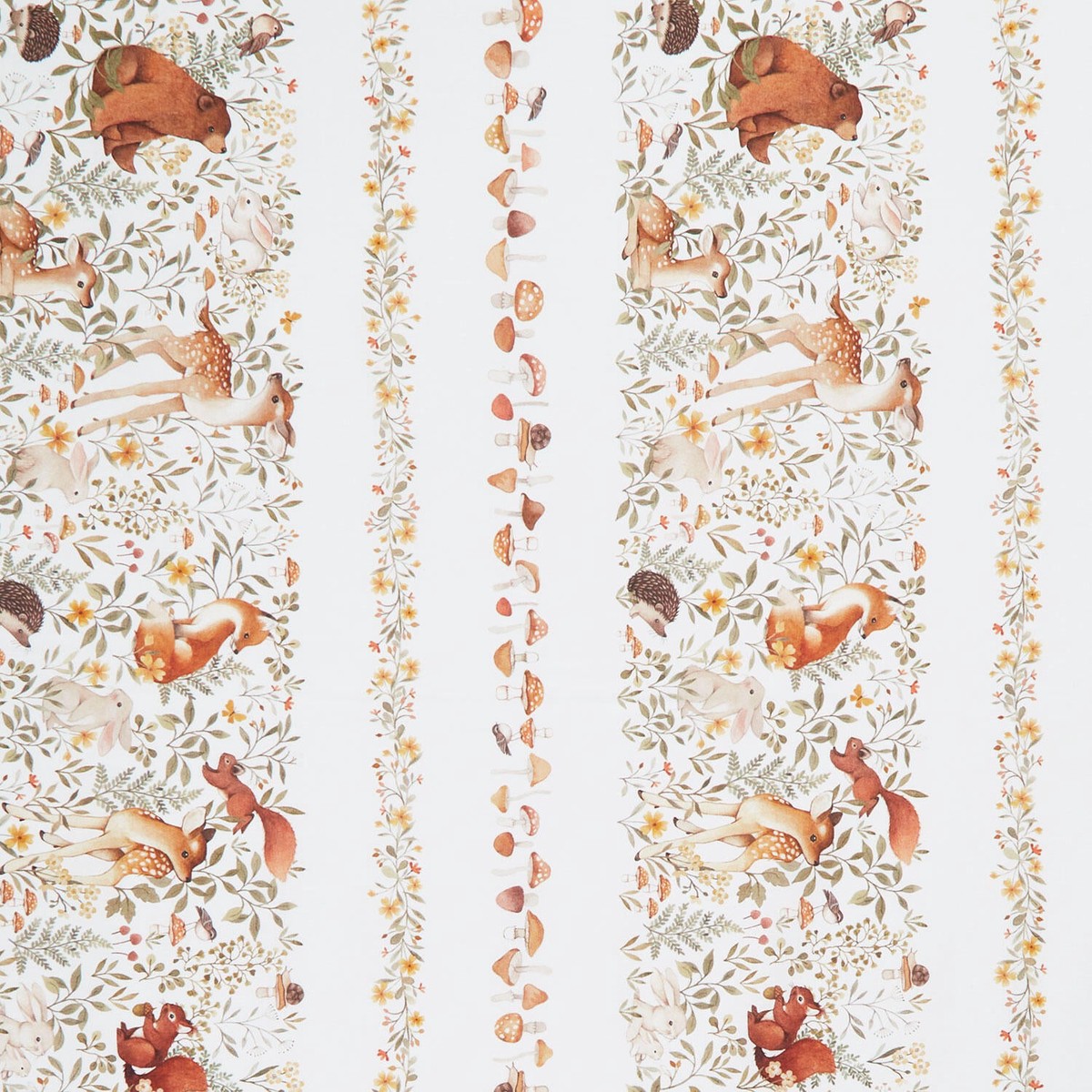 count-on-me-woodland-friends-stripe-white-yardage