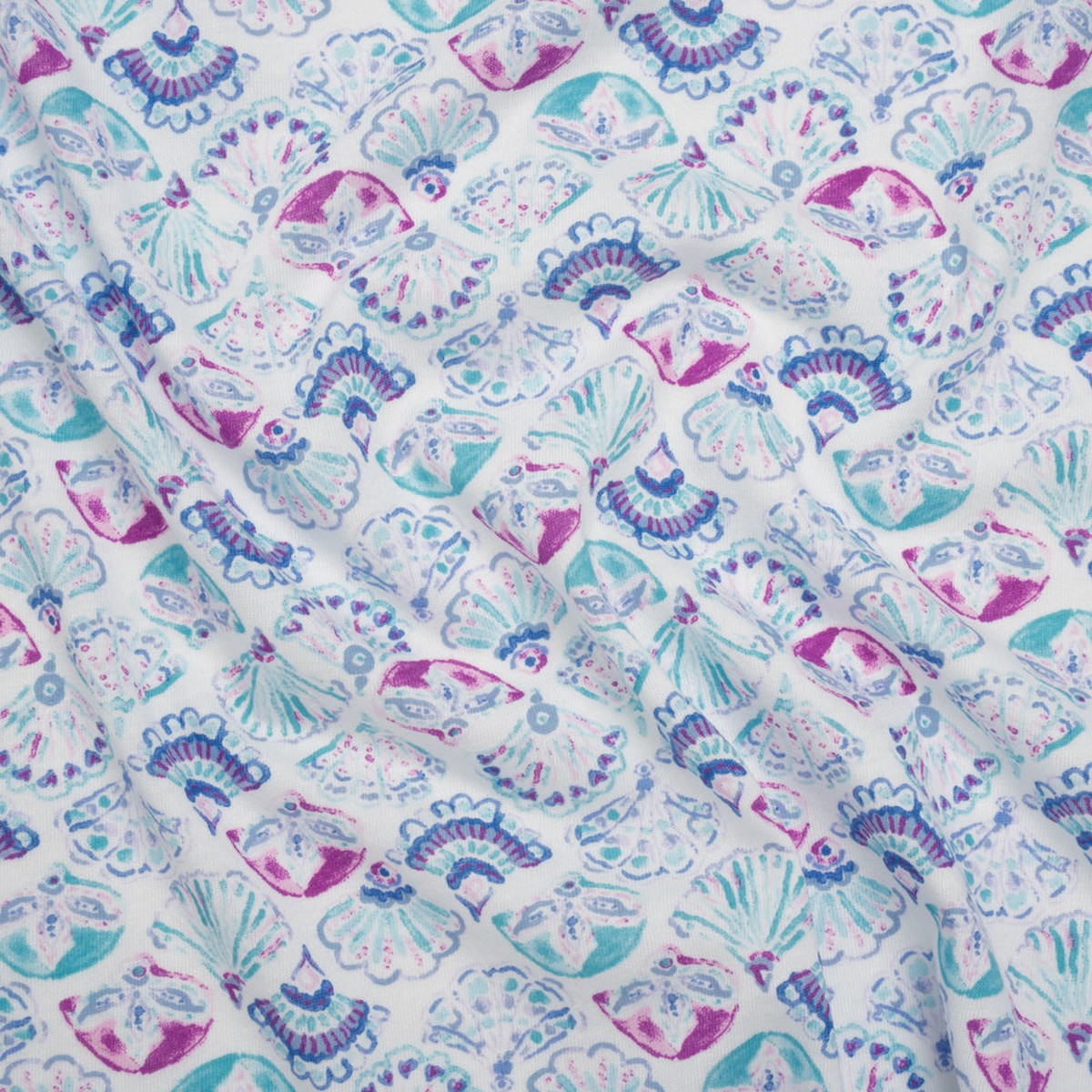 cotton-and-polyester-jersey-mint-green-blue-and-magenta-seashells-deadstock