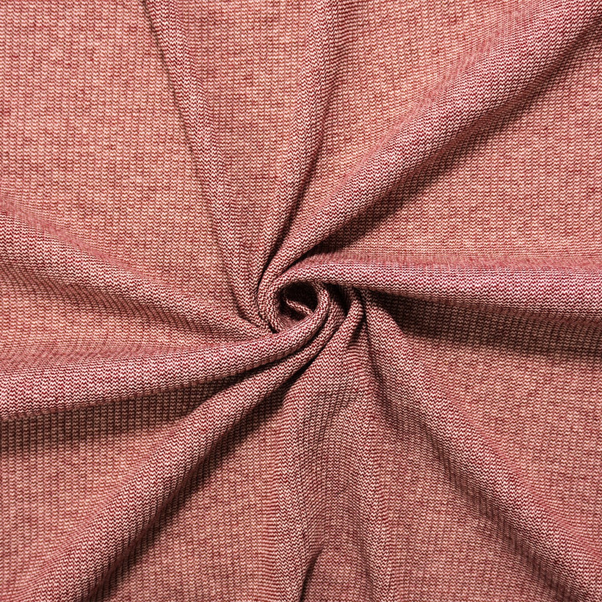 red-white-poly-blend-stretch-texture-rib-knit-fabric