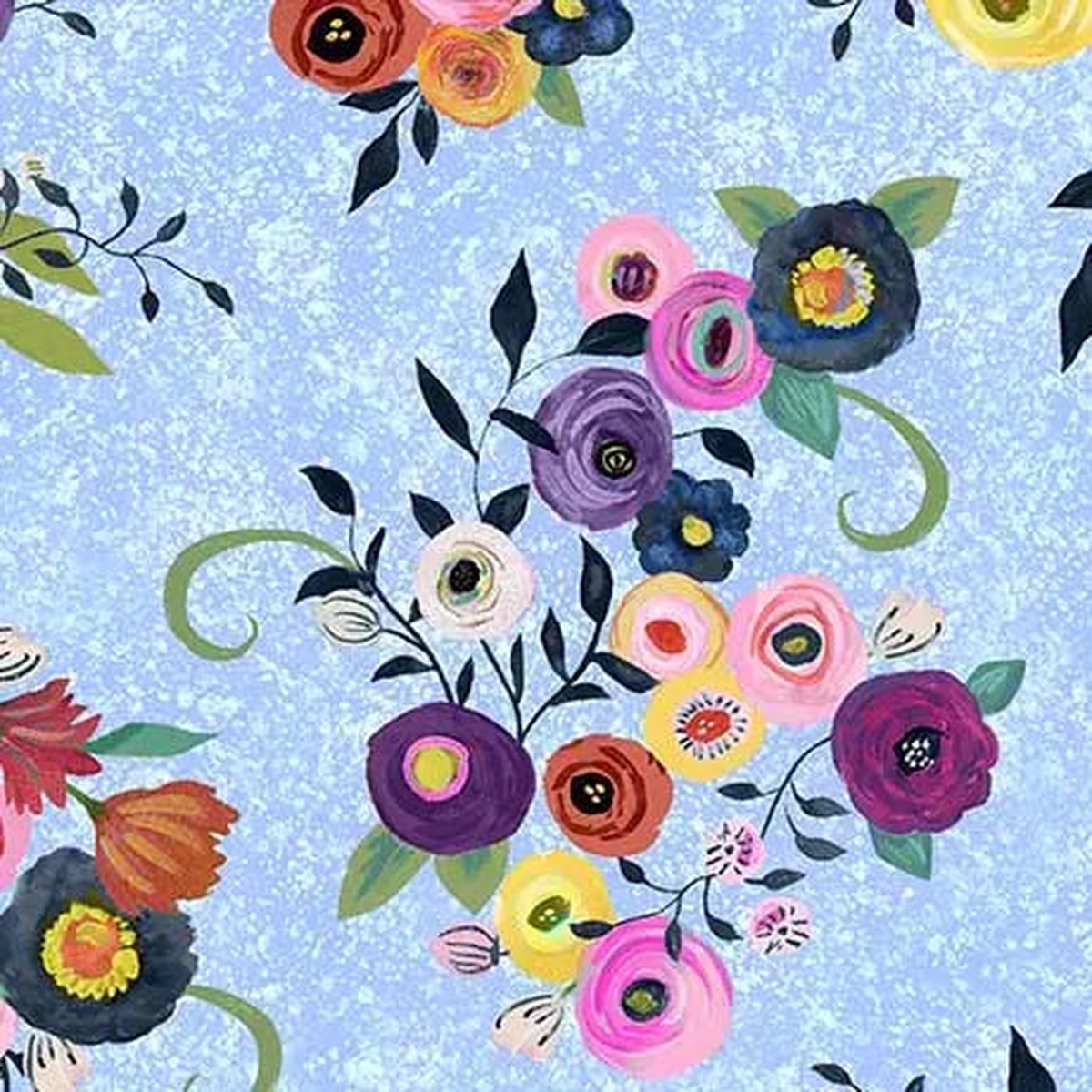blue-watercolor-floral-toss-cotton-44-45-fabric-per-yard