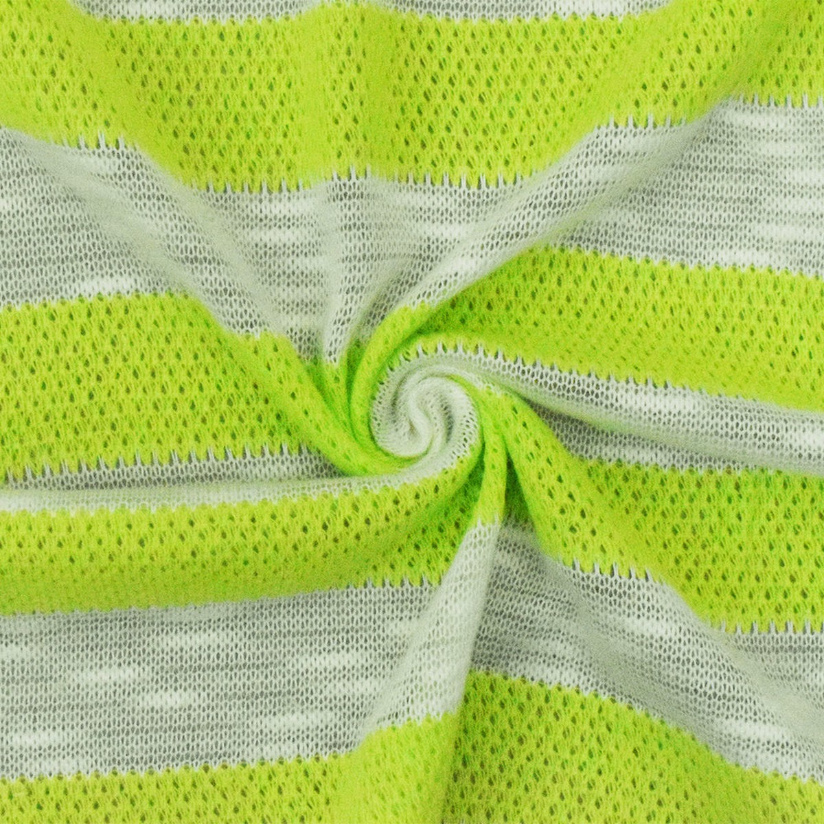 lime-green-white-stripe-slub-poly-cotton-sweater-knit-fabric