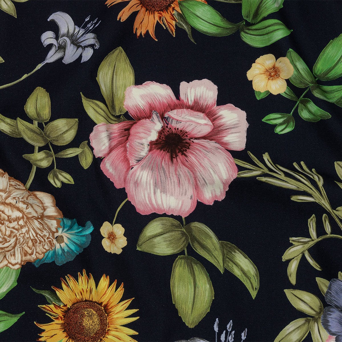 stretch-cotton-canvas-print-navy-pink-and-green-floral-mood-exclusive-wonderland-garden