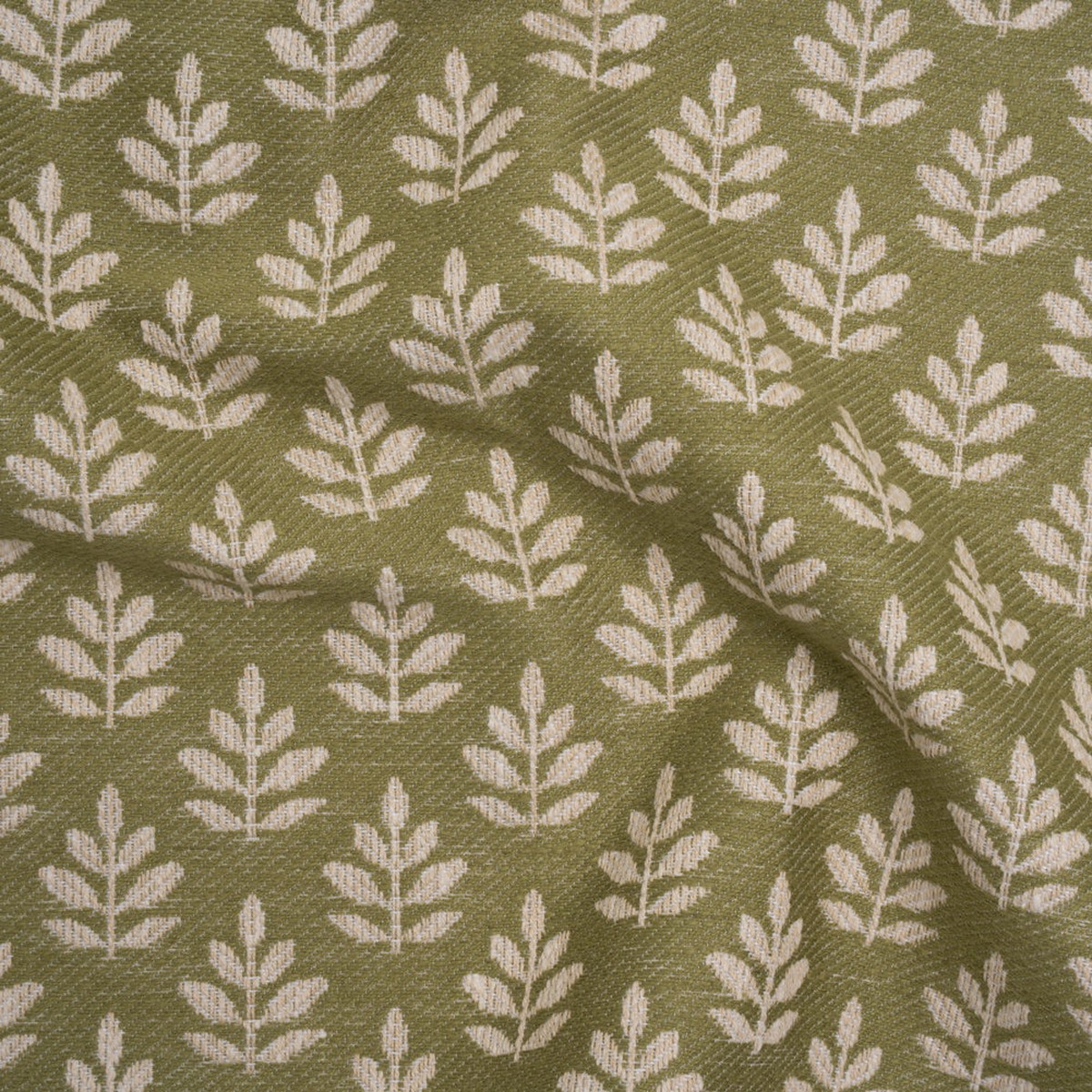 polyester-and-cotton-twill-jacquard-olive-lines-of-leaves-british-imported