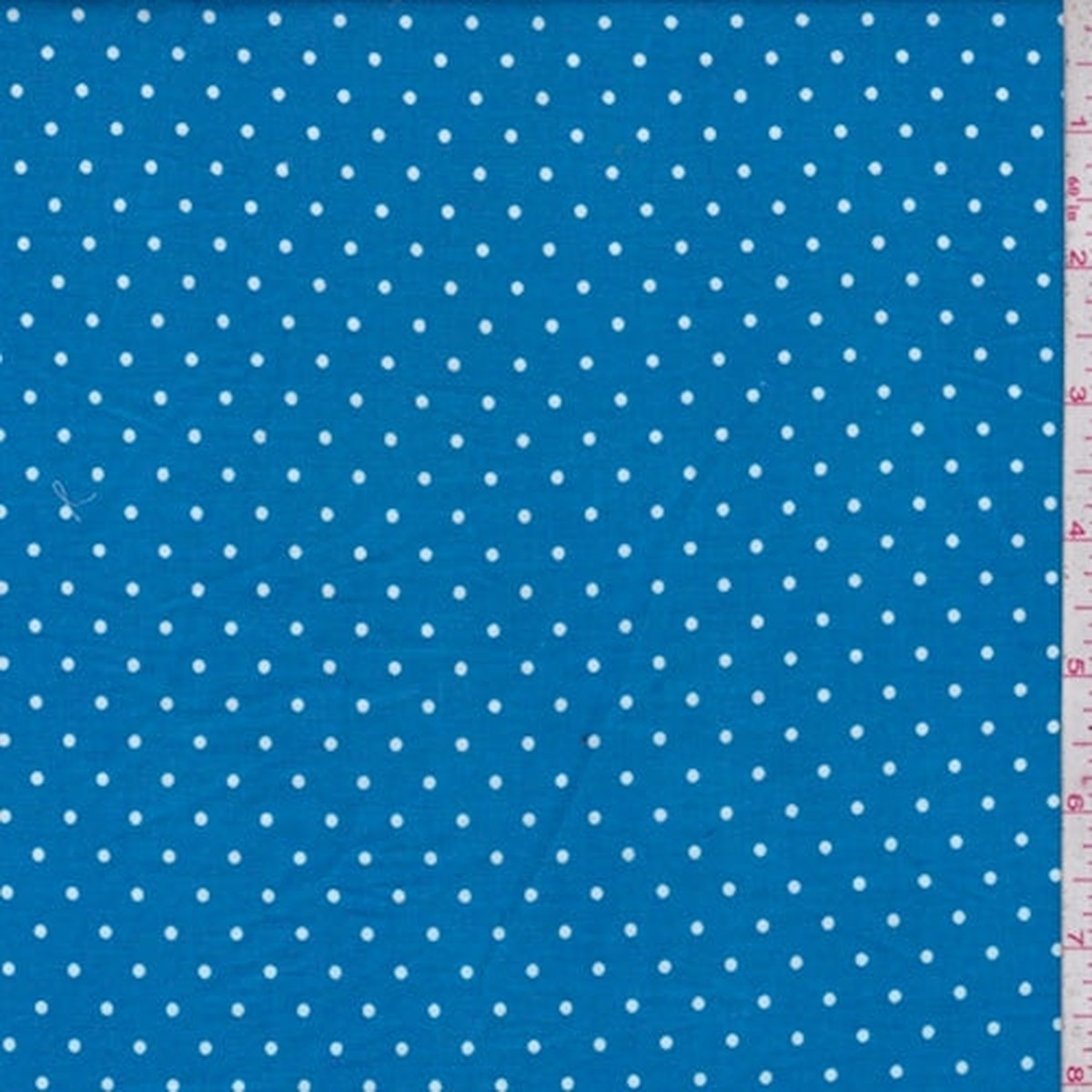 dark-aqua-white-dot-print-cotton-fabric