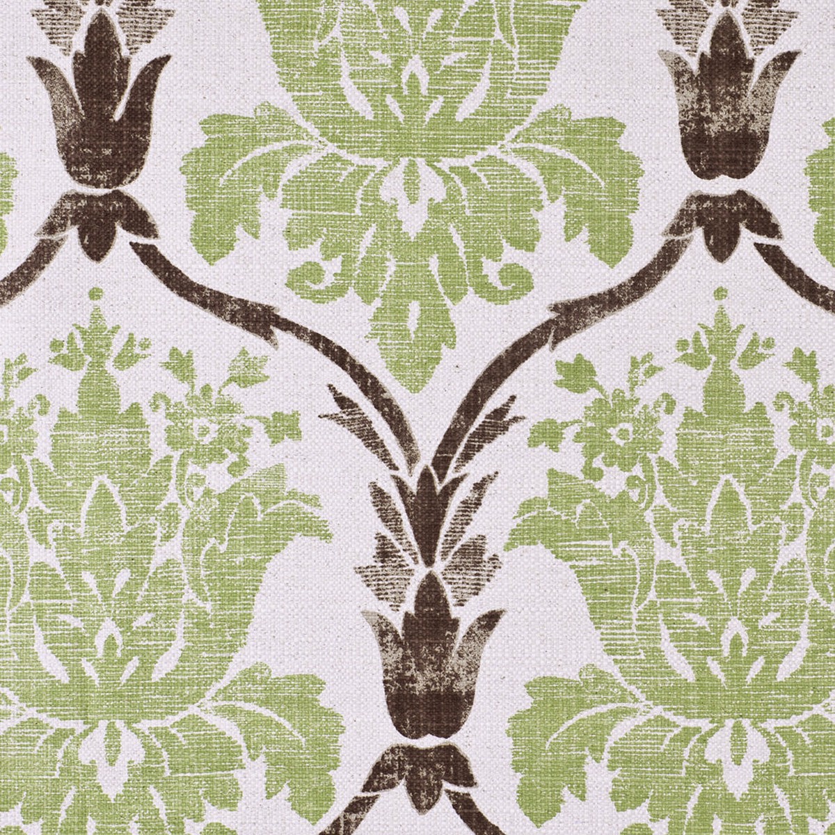 green-brown-grand-floral-print-cotton-blend-woven