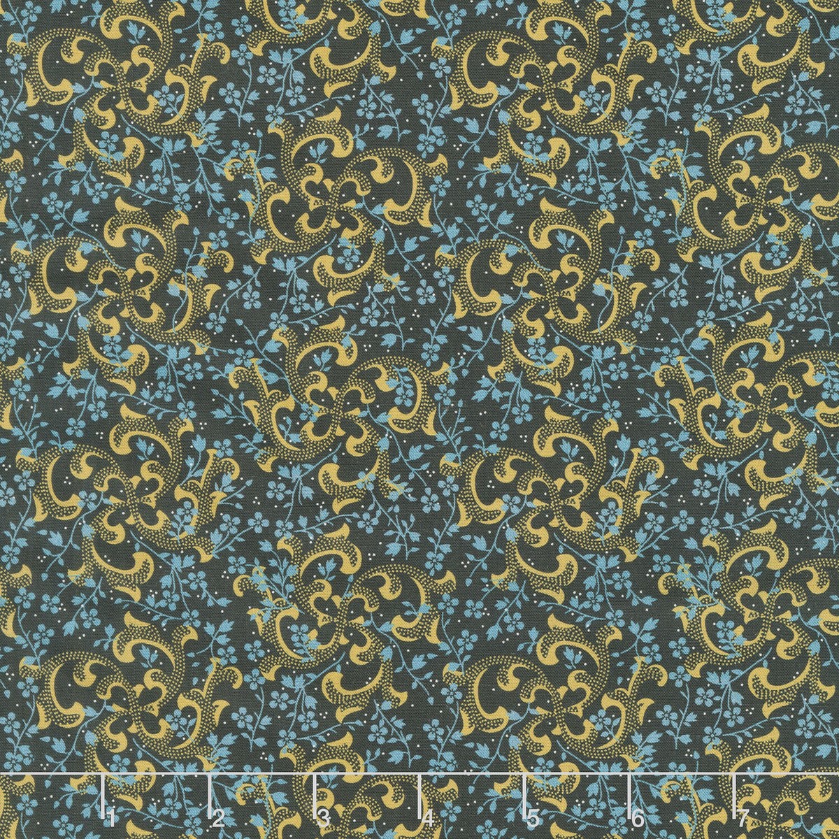 love-mom-swirls-vines-black-yardage