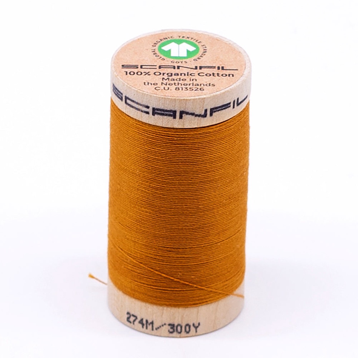 scanfil-30wt-organic-pima-cotton-thread-300-yds-4826-sunflower