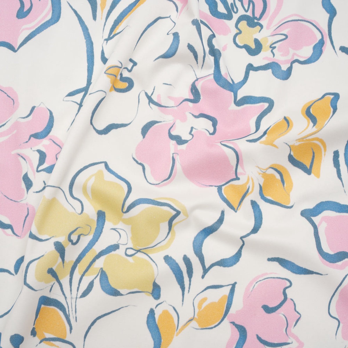 brushed-cotton-woven-baby-pink-light-blue-and-creamsicle-ink-brush-flowers-mood-exclusive-pastel-botanica-print