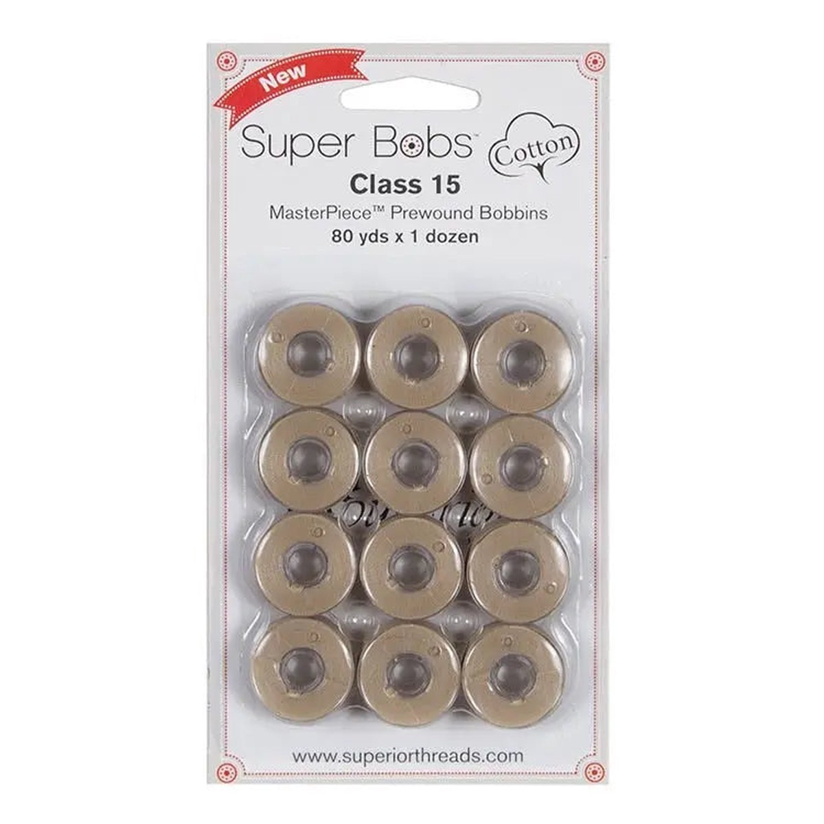 super-bobs-cotton-153-parchment-class-15-12-pack-pre-wound-bobbins