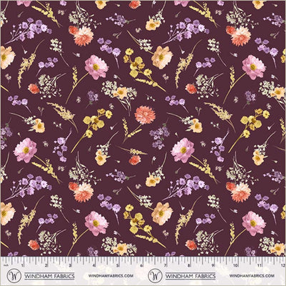 aviva-floral-charm-aubergine-cotton-44-45-fabric-per-yard
