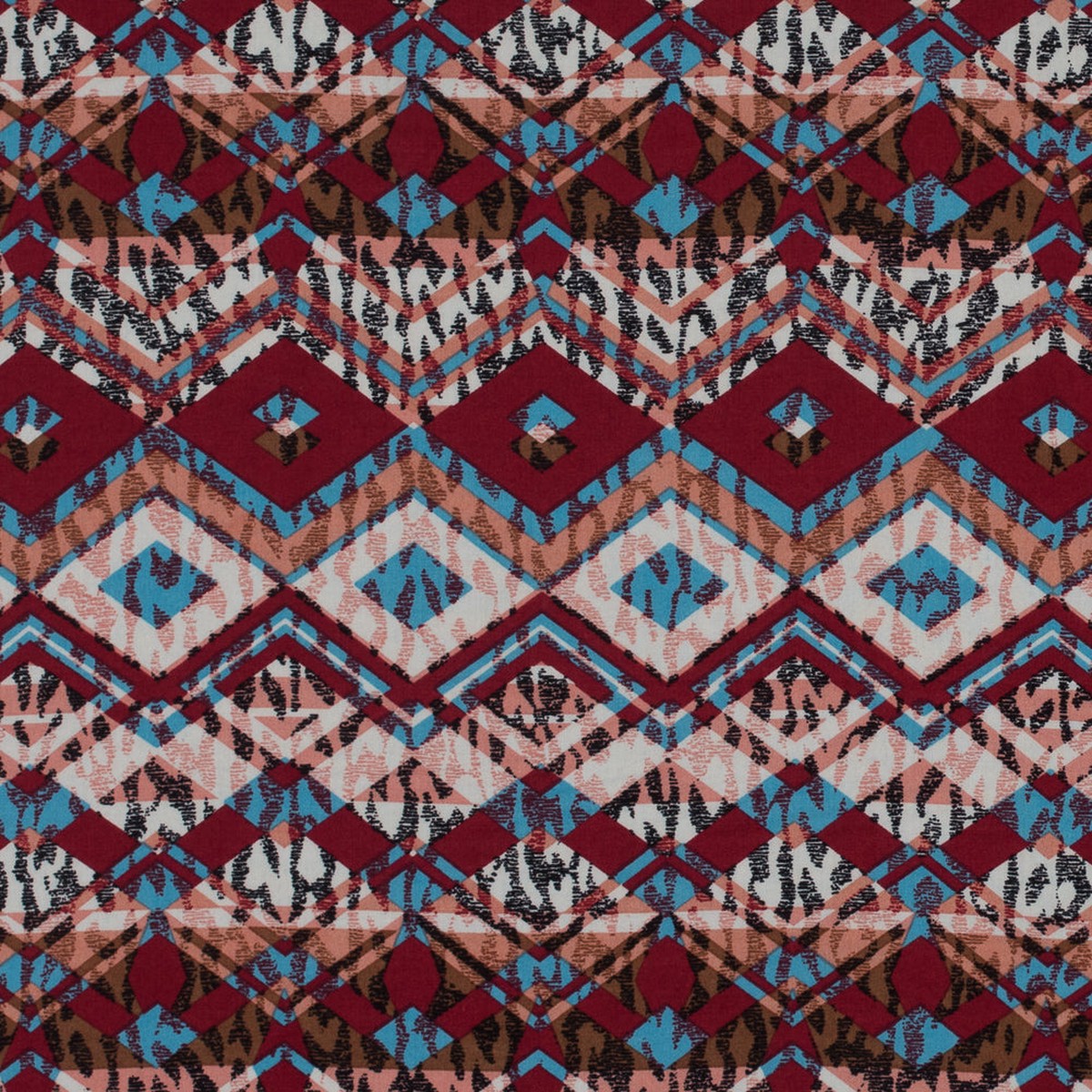 cotton-voile-red-blue-and-peach-geometric-over-abstract