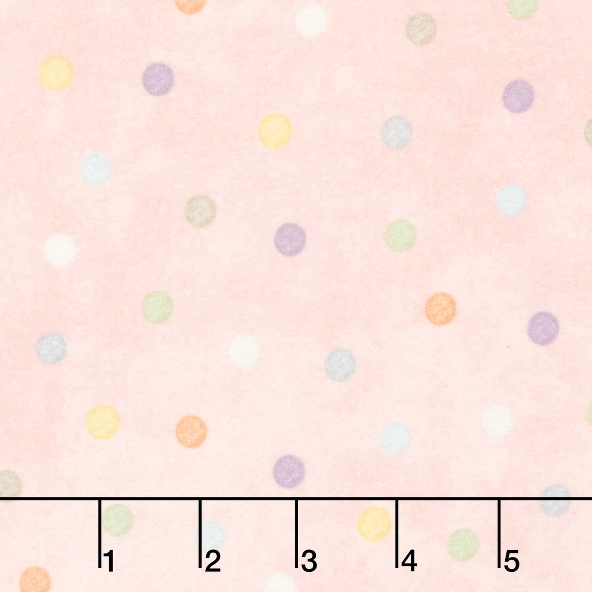 little-chicks-multi-dots-pink-flannel-yardage