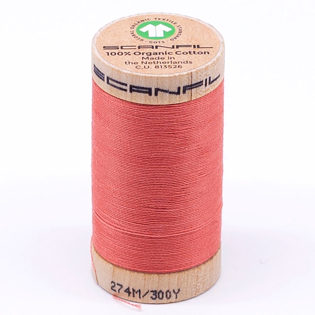 scanfil-30wt-organic-pima-cotton-thread-300-yds-4807-burnt-coral