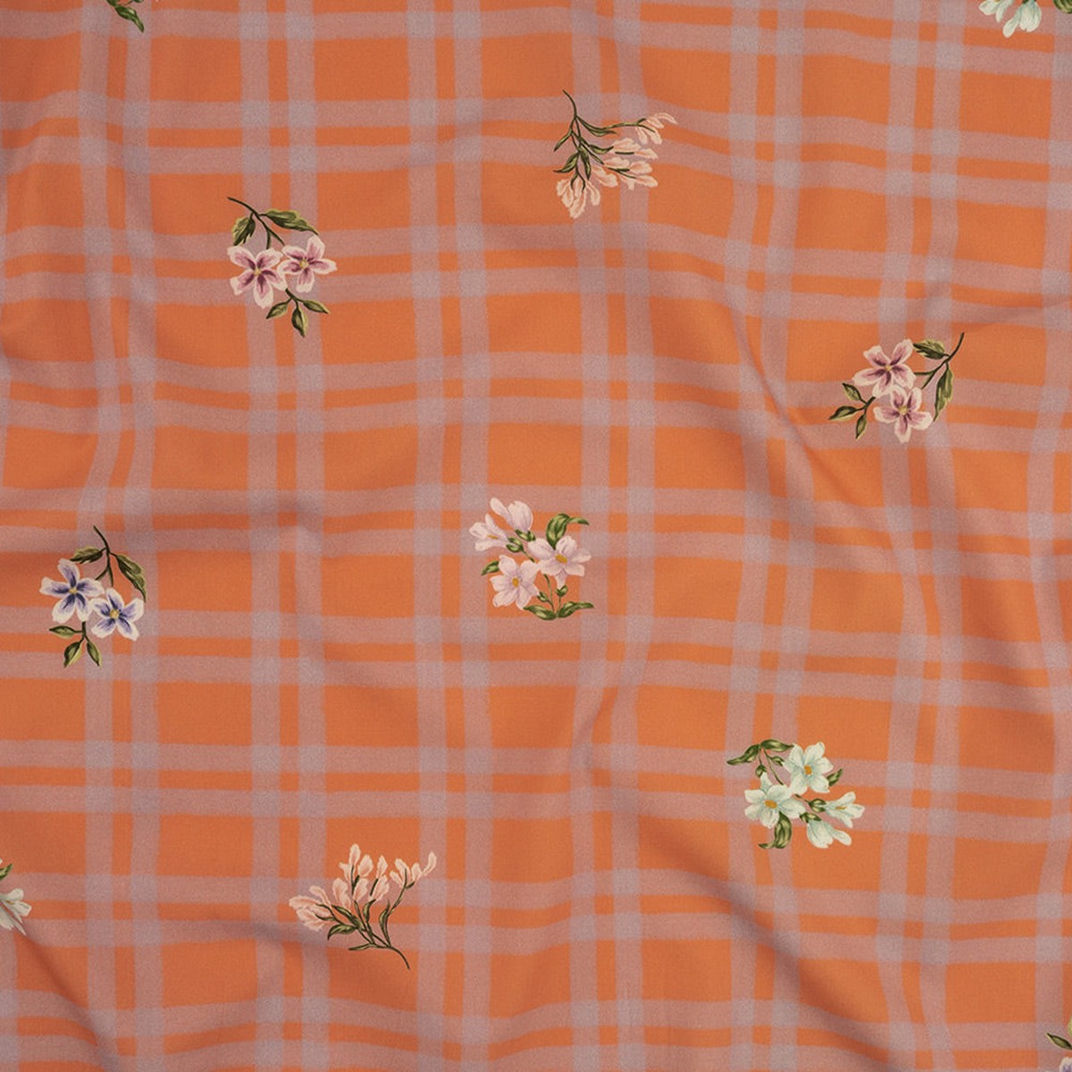 cotton-poplin-print-orange-and-lilac-plaid-and-floral-mood-exclusive-park-date