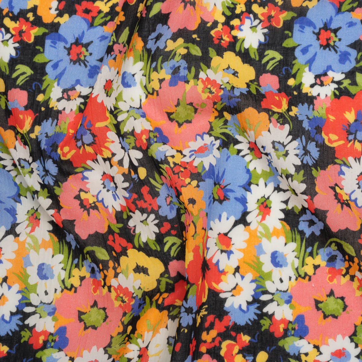 crinkled-cotton-gauzy-woven-red-blue-and-orange-bright-flowers-mood-exclusive-petal-parade-print
