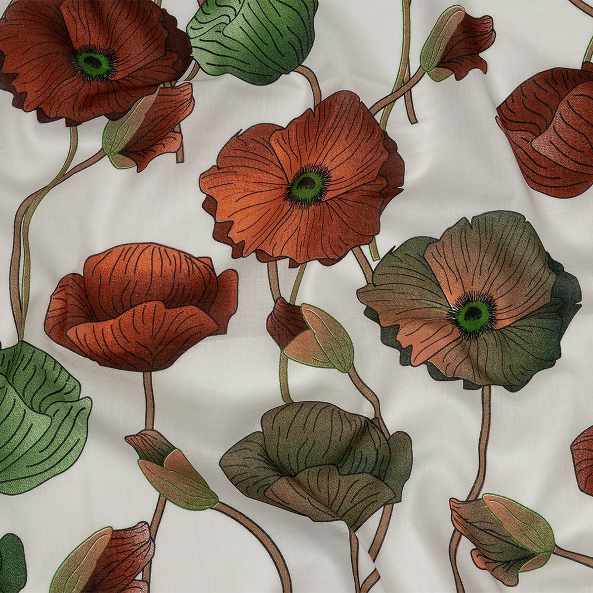 red-green-and-brown-big-poppies-cotton-lawn