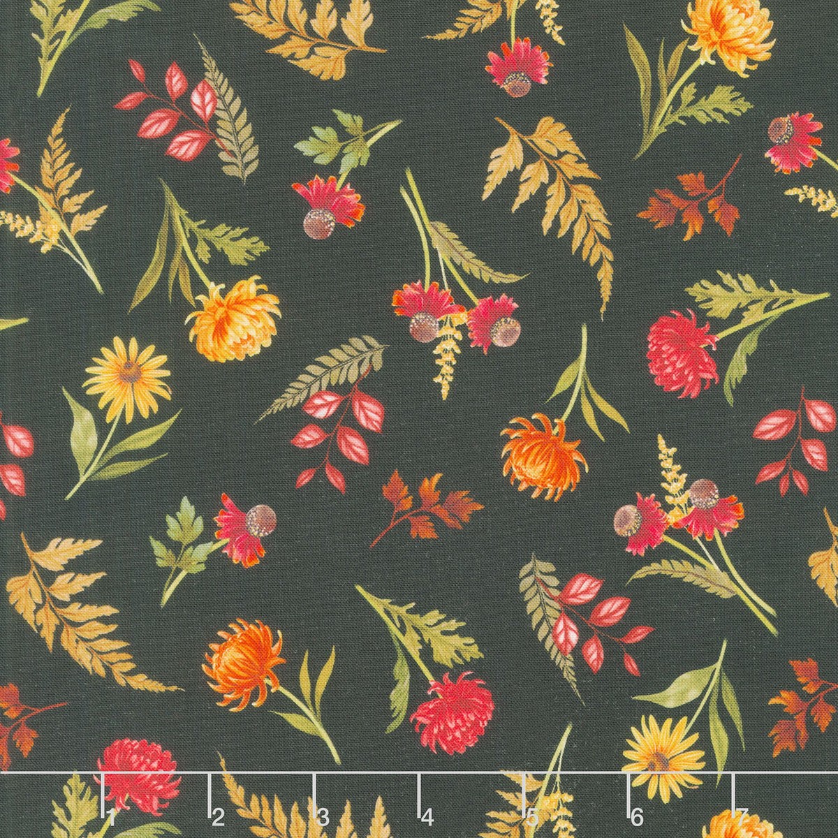 monarch-meadow-floral-toss-black-yardage