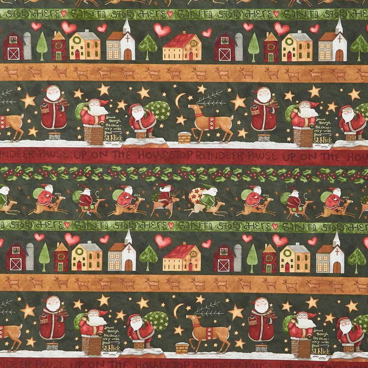 up-on-the-housetop-border-stripe-green-yardage