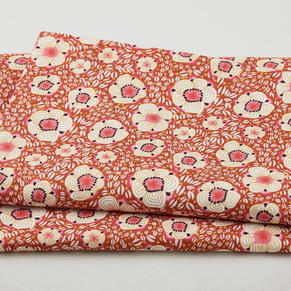 paradise-bloom-sun-blossoms-copper-digitally-printed-2-yard-cut