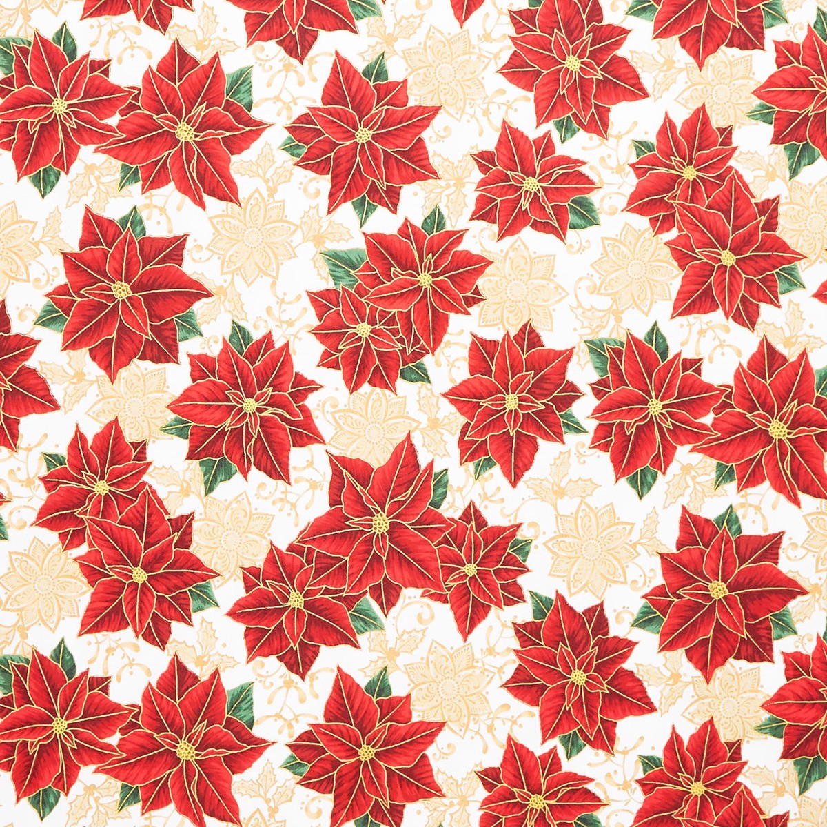 holiday-flourish-festive-finery-poinsettias-cream-metallic-yardage