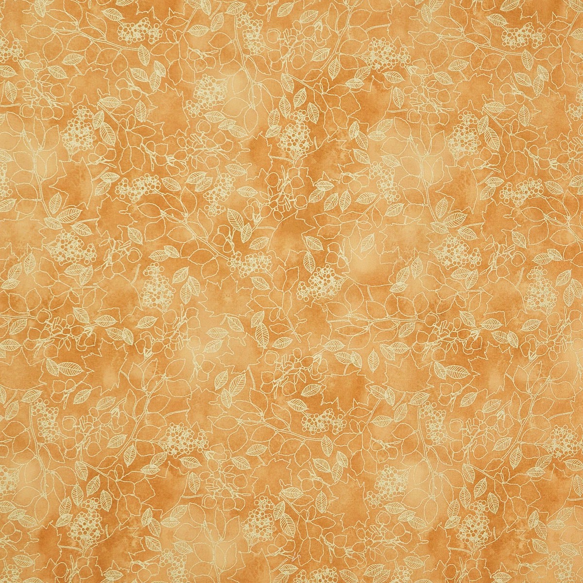 warm-welcome-leaves-amber-metallic-yardage