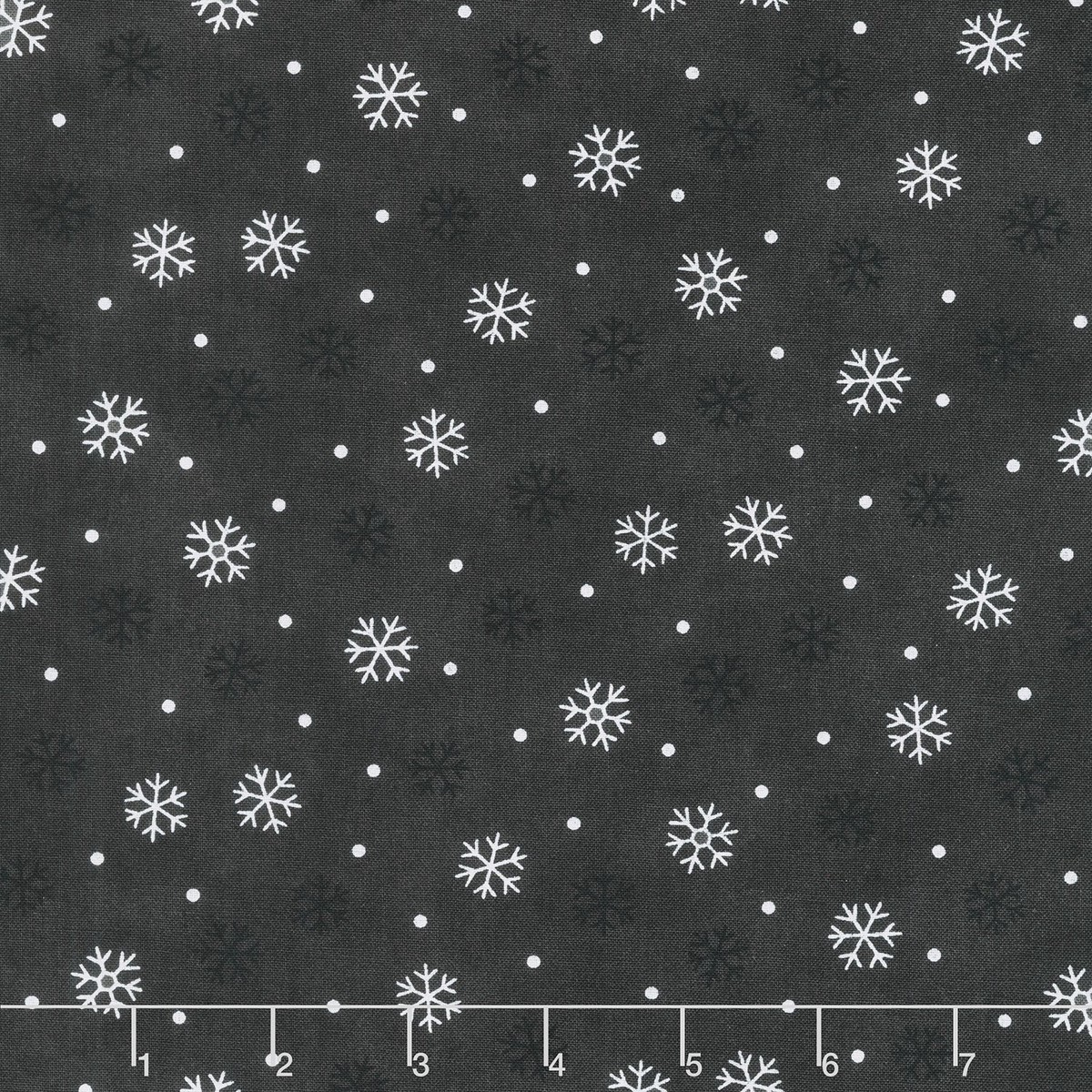 woodland-winter-snowflake-toss-charcoal-black-yardage